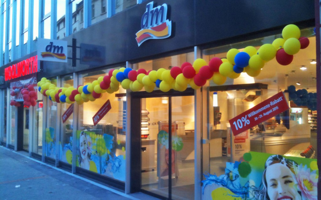 Der neue dm-Drogerie-Markt auf der Berger Stgraße in Frankfurt- Bornheim