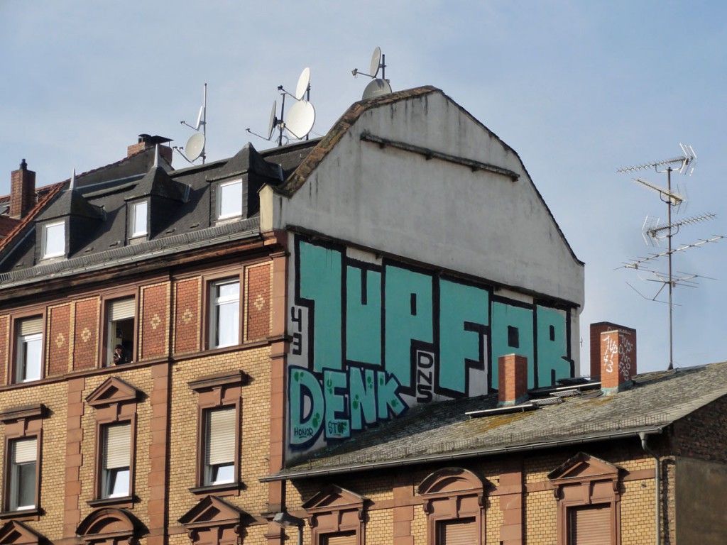 Graffiti in der Berger Straße / Höhenstraße