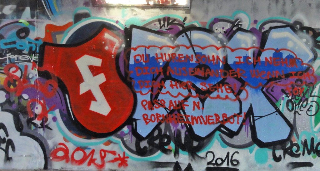 Bornheimverbot Graffiti