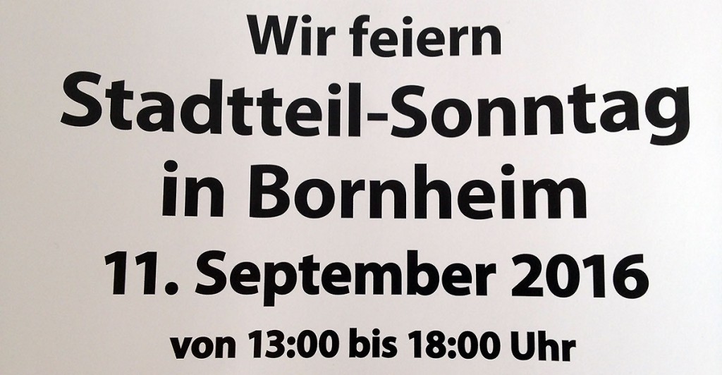 Stadtteil-Sonntag Bornheim 2016
