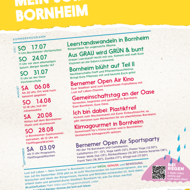 Open Air Kino am Uhrtürmchen in Bornheim